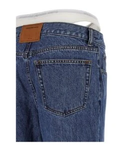 ALEXANDER WANG Slip Insert Jeans -Femme Mode Shop 427a8425879bc7ee3d89fcb96414efe5