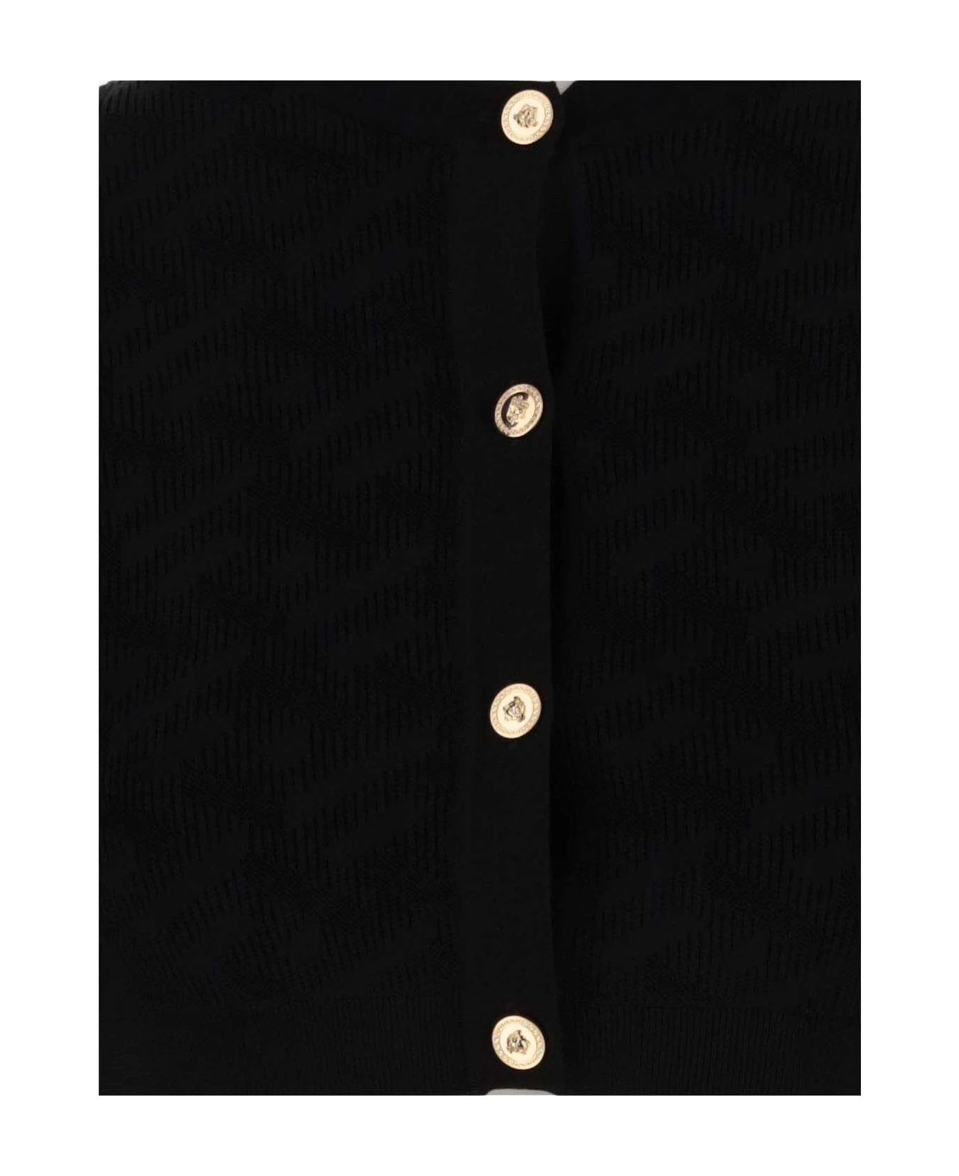 Versace Stretch Viscose Jersey Medusa Cardigan 5 Versace Stretch Viscose Jersey Medusa Cardigan - Image 3