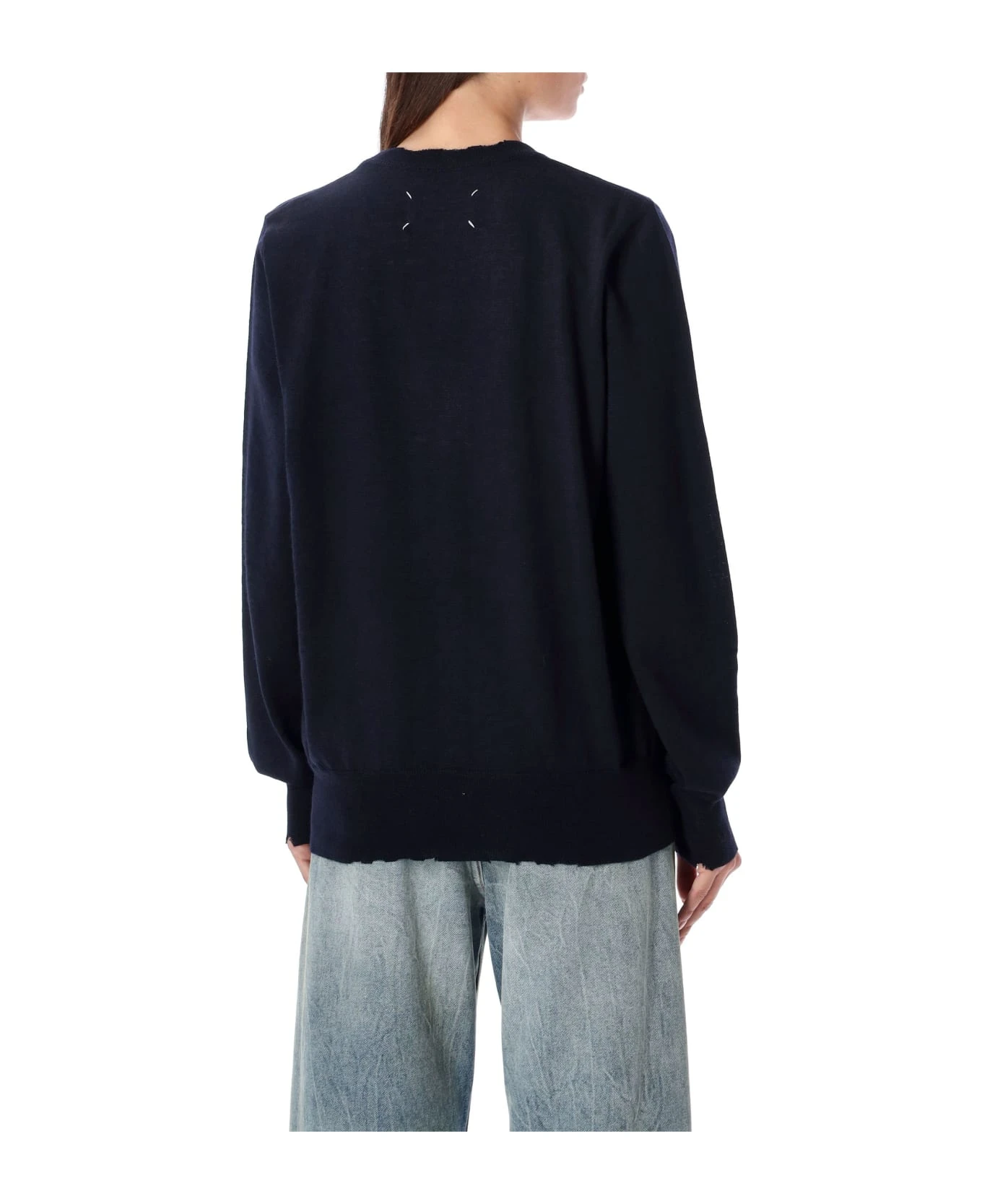 Maison Margiela Embroidered Wool Cardigan 4 Maison Margiela Embroidered Wool Cardigan - Image 2