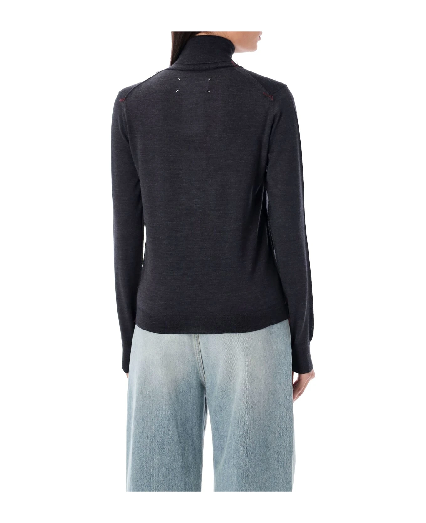 Maison Margiela Work-in-progress High-neck Sweater 4 Maison Margiela Work-in-progress High-neck Sweater - Image 2