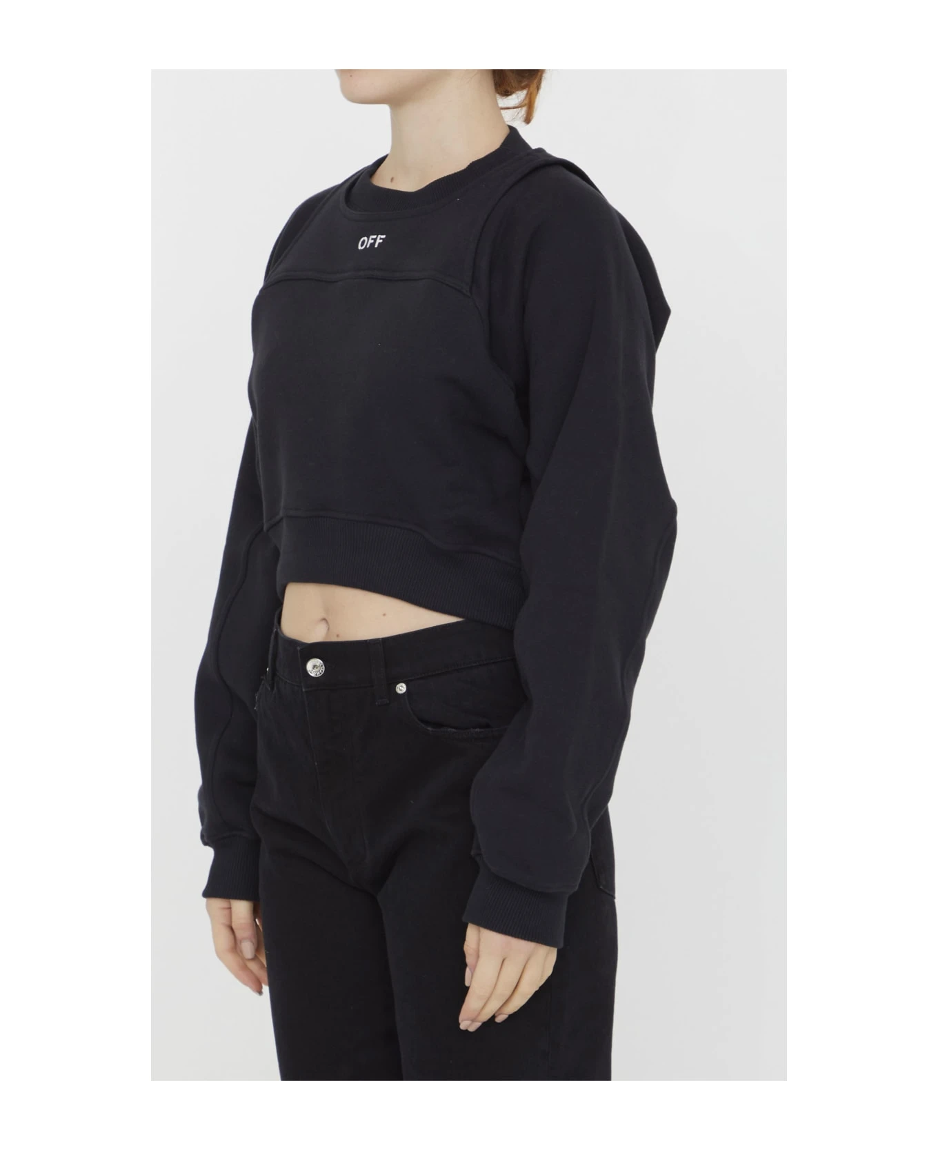 Off-White Off Logo Crop Sweatshirt 4 Off-White Off Logo Crop Sweatshirt - Image 2