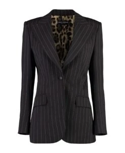 Dolce & Gabbana Wool Pinstripe Blazer