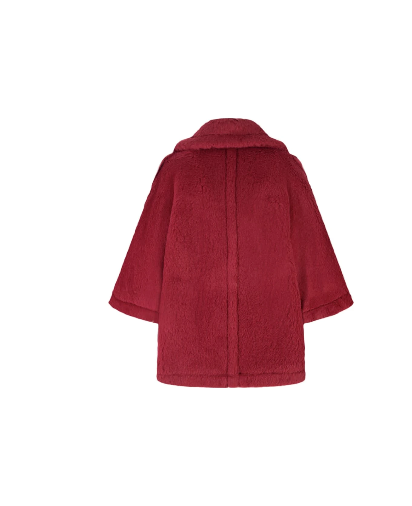 Max Mara Red Placido Cape 4 Max Mara Red Placido Cape - Image 2