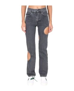 Off-White Hole Baggy Jeans