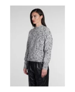Morena Knitwear In Grey Acrylic -Femme Mode Shop 4f9e674cccc14ca587ccfd39737cb9e0