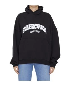 Balenciaga Back Flip Logo Hoodie