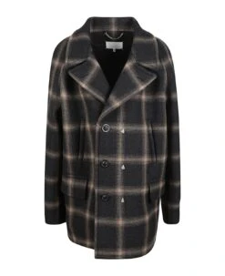 Maison Margiela Oversize Checked Coat