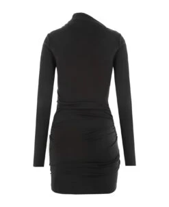 Off-White Black Off Stamp Twist-detail Minidress -Femme Mode Shop 53baf4e0144882d02665ba8089ab5a66