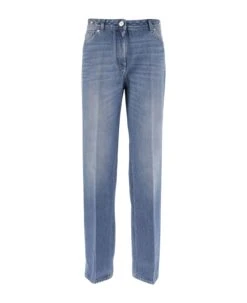 Versace Cotton Denim Boyfriend Jeans