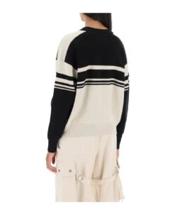 'callie' Jacquard Logo Sweater -Femme Mode Shop 5f534606e6905c550e9513d2943dc879