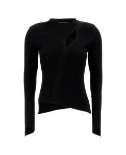 Versace Asymmetric Knitted Jumper