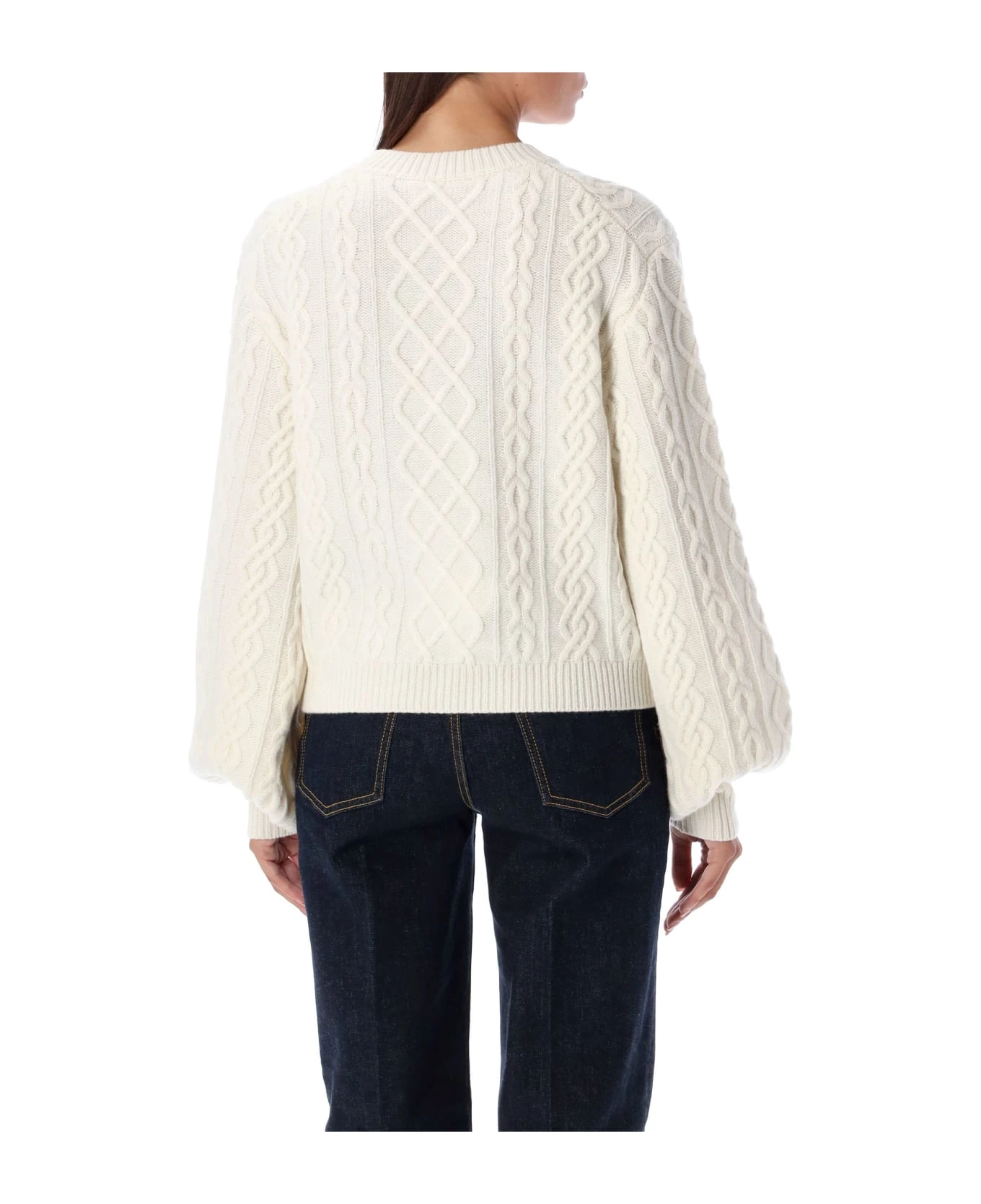 Chloé Balloon Sleeve Knit Cropped 4 Chloé Balloon Sleeve Knit Cropped - Image 2