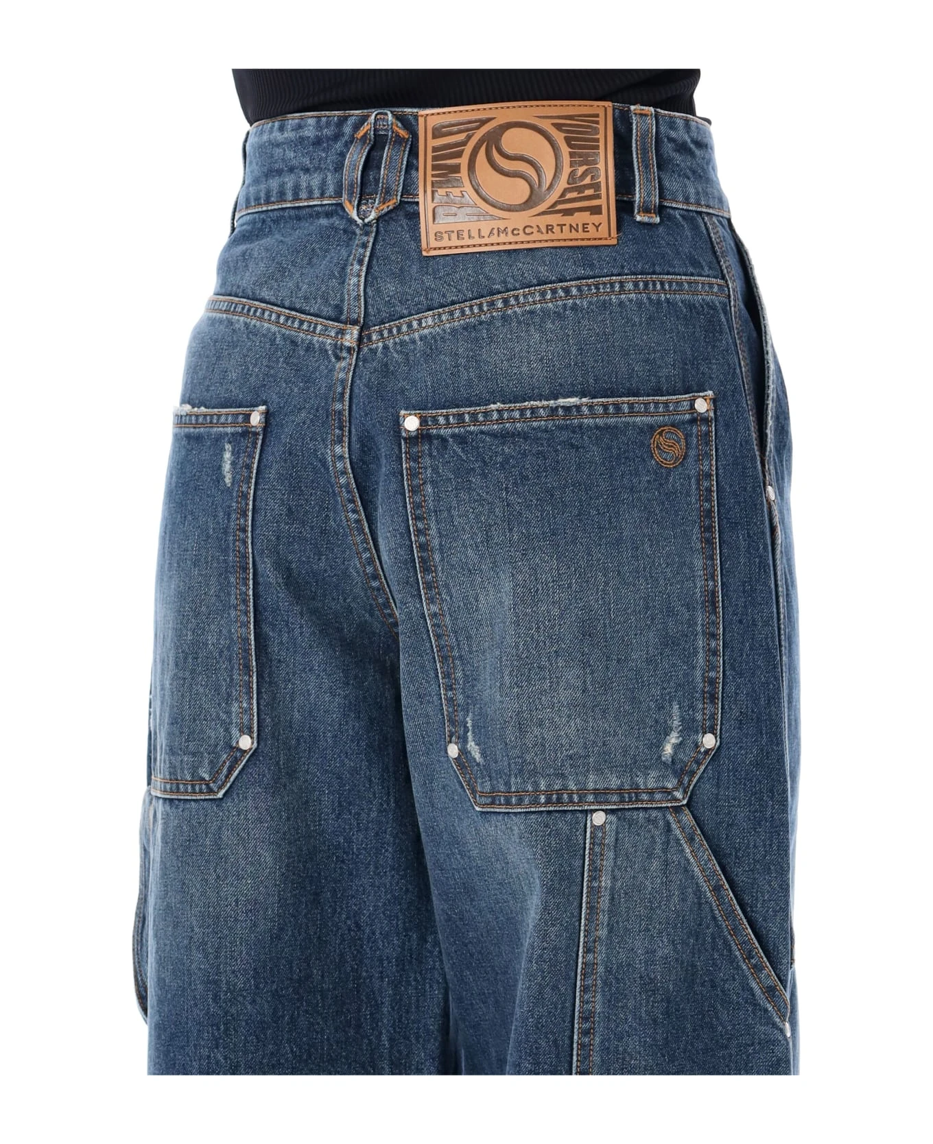 STELLA MCCARTNEY Dark Blue Vintage Cargo Denim Jeans 7 STELLA MCCARTNEY Dark Blue Vintage Cargo Denim Jeans - Image 5
