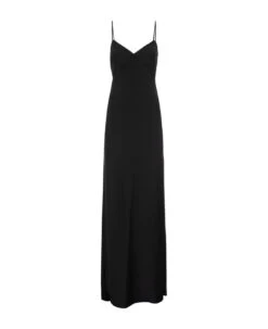 Max Mara V-neck Satin Slip Dress