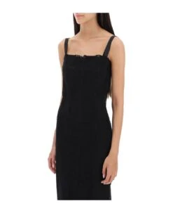Dolce & Gabbana Jersey And Lace Maxi Dress -Femme Mode Shop 69f3b1ef1421fc79e2d53e40619e2610