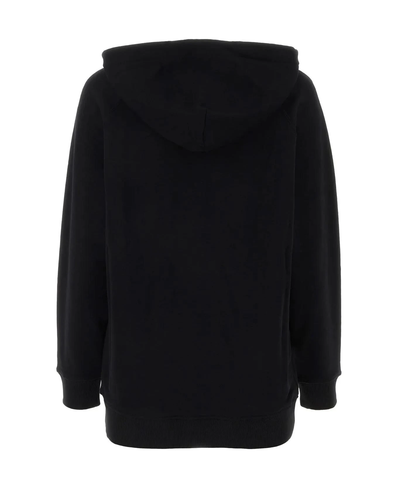 Black Stretch Cotton Blend Lillo Sweatshirt Max Mara 4 Black Stretch Cotton Blend Lillo Sweatshirt Max Mara - Image 2