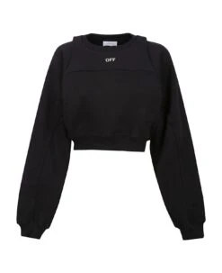 Off-White Off Stamp Round Crop Crewneck