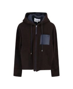 Loewe Shearling Hooded Jacket