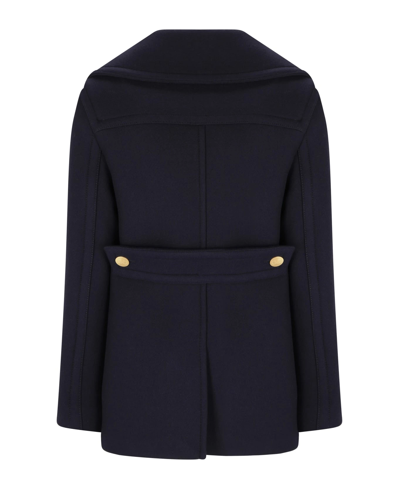 Valentino Solid Caban Coat 4 Valentino Solid Caban Coat - Image 2