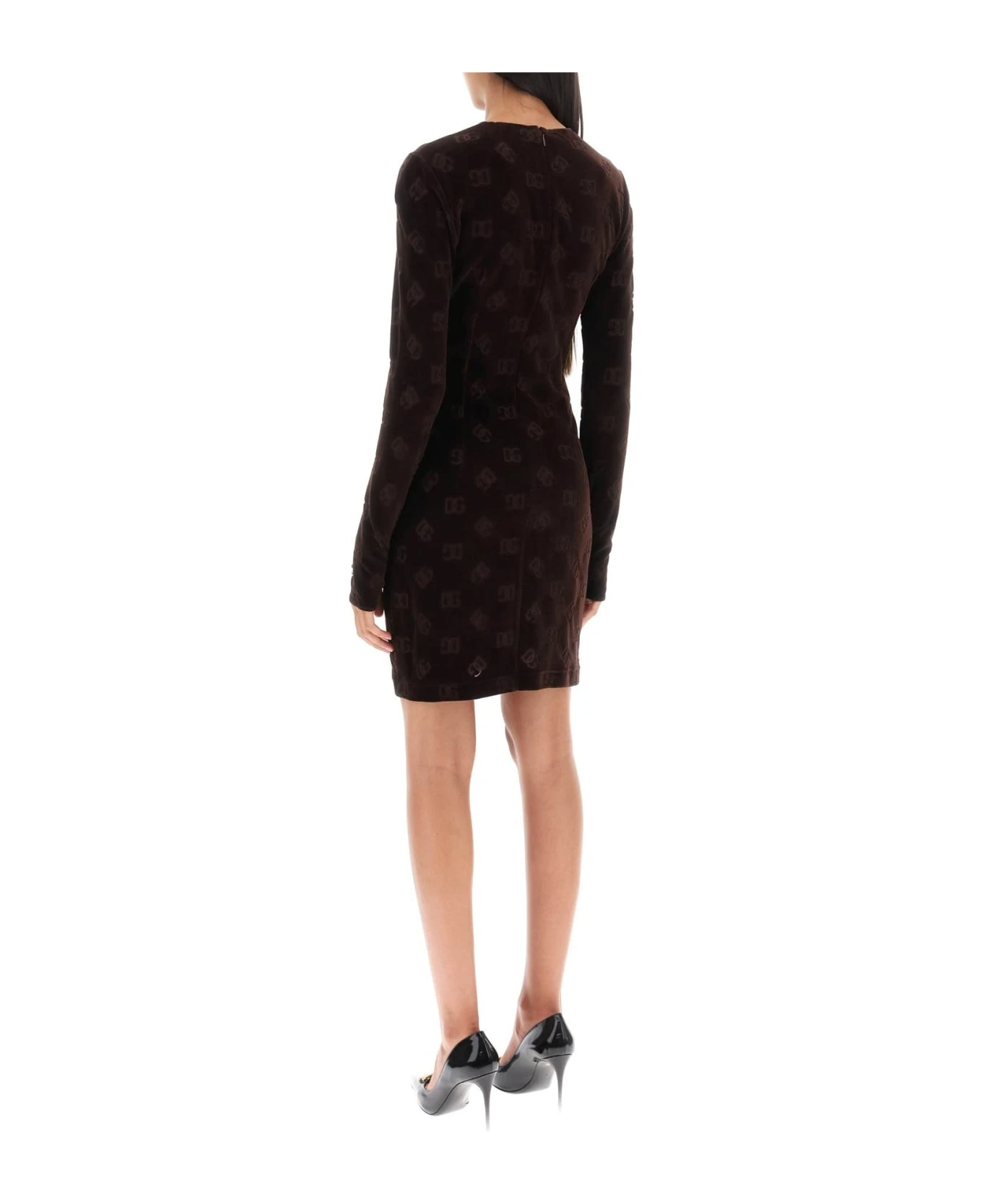 Dolce & Gabbana Monogram Chenille Dress 5 Dolce & Gabbana Monogram Chenille Dress - Image 3