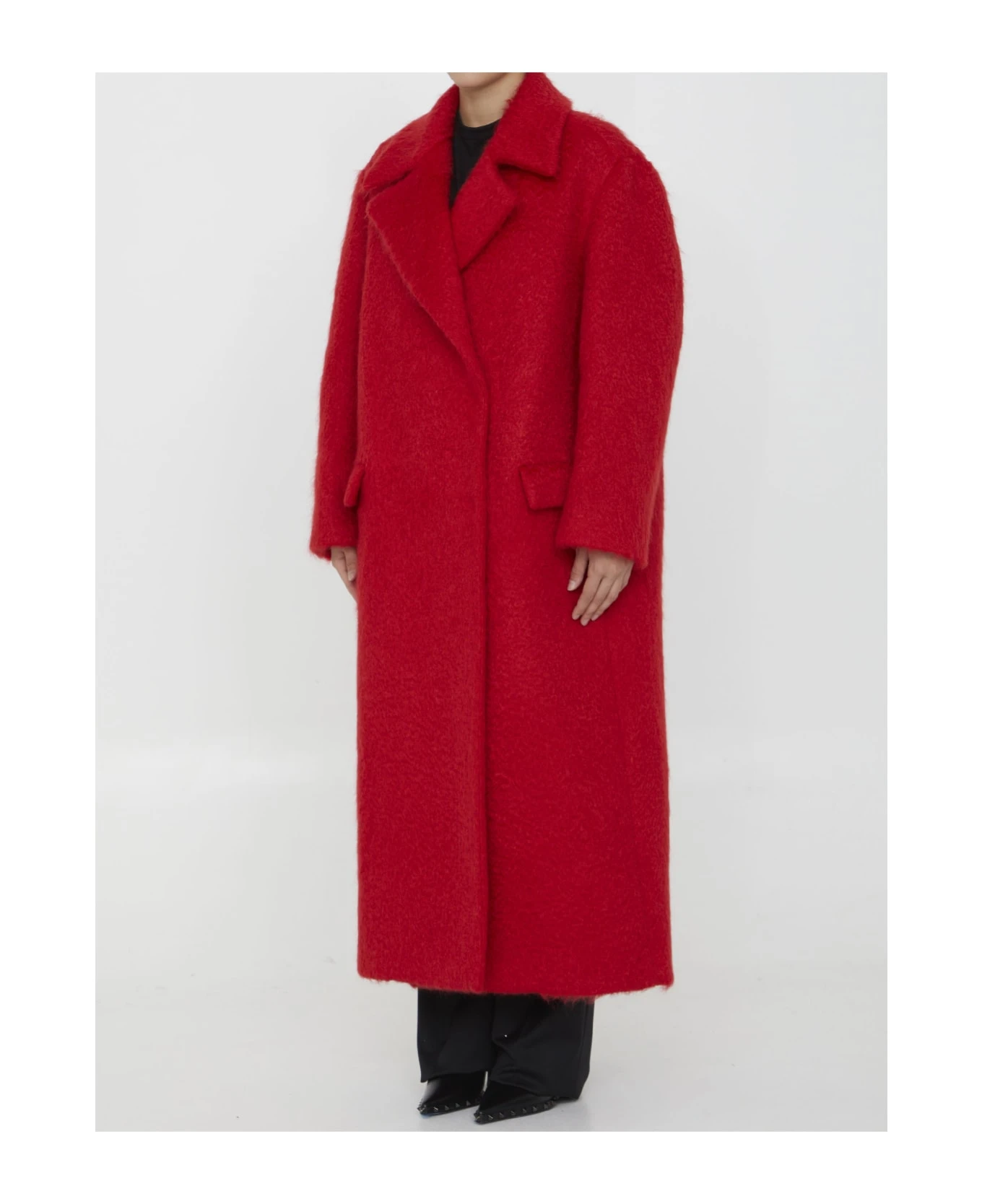 Valentino Garavani Uncoated Bouclé Coat 4 Valentino Garavani Uncoated Bouclé Coat - Image 2