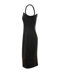 Versace Satin Envers Dress -Femme Mode Shop 729c23e6a70c3927c06db695293ea0f9