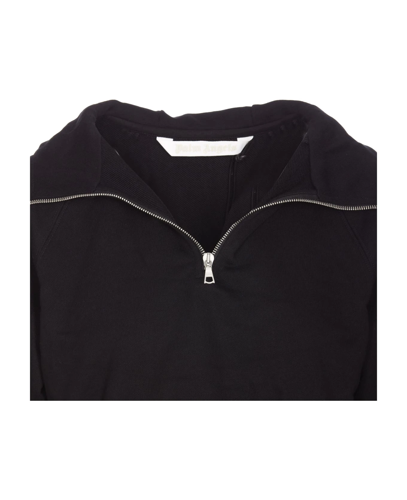 Palm Angels Logo Cropped Zip Hoodie 6 Palm Angels Logo Cropped Zip Hoodie - Image 4