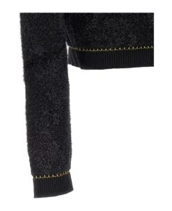 Versace 'medusa' Tweed Cardigan -Femme Mode Shop 7a6b54b91c06c226de6ef9e05ec6652e