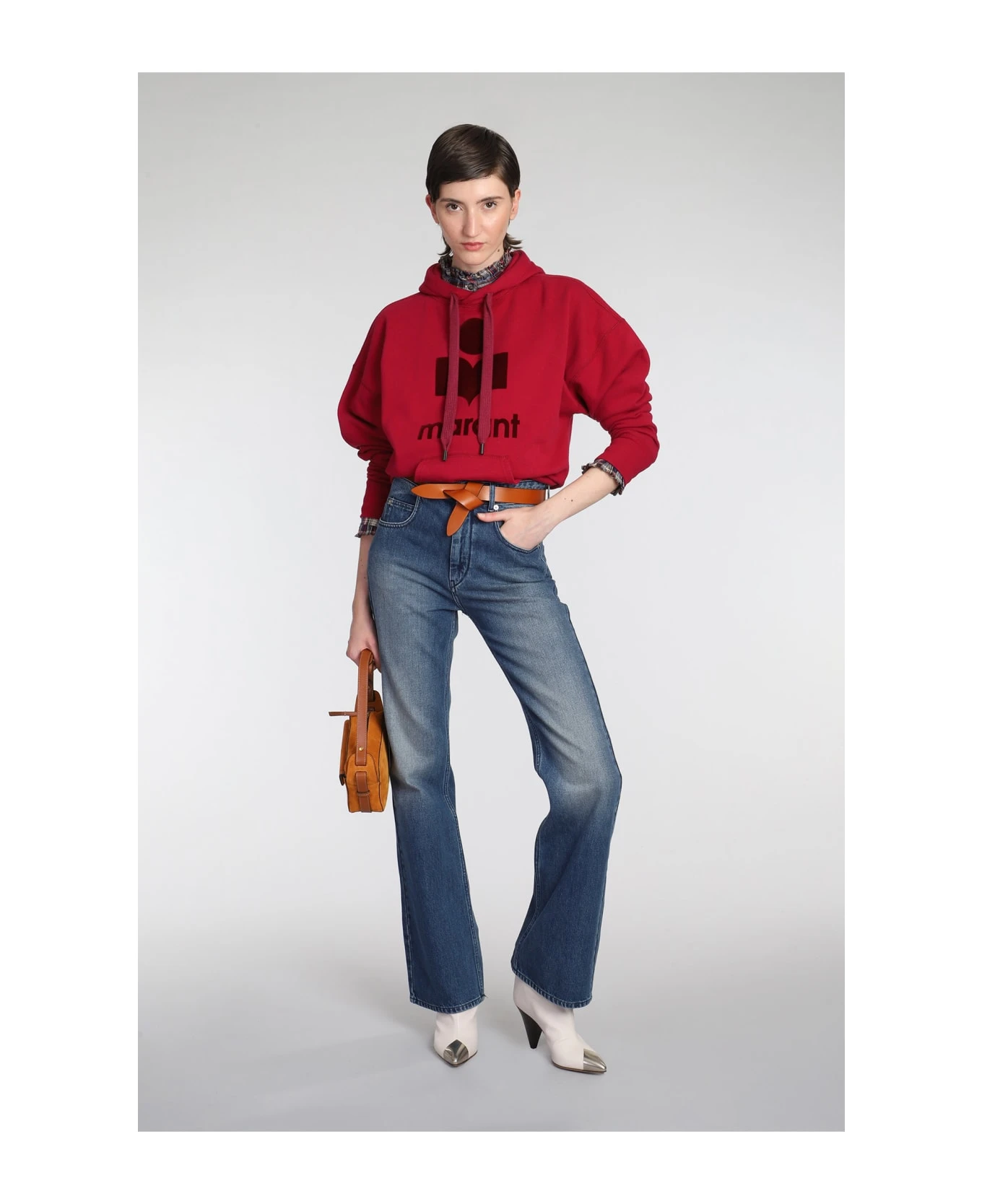 Mansel Sweatshirt In Bordeaux Cotton 4 Mansel Sweatshirt In Bordeaux Cotton - Image 2