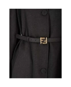 FENDI Wool Coat With Belt 9 FENDI Wool Coat With Belt -Femme Mode Shop 7cafc68b2fbd87dbeec987193f0fd1d6