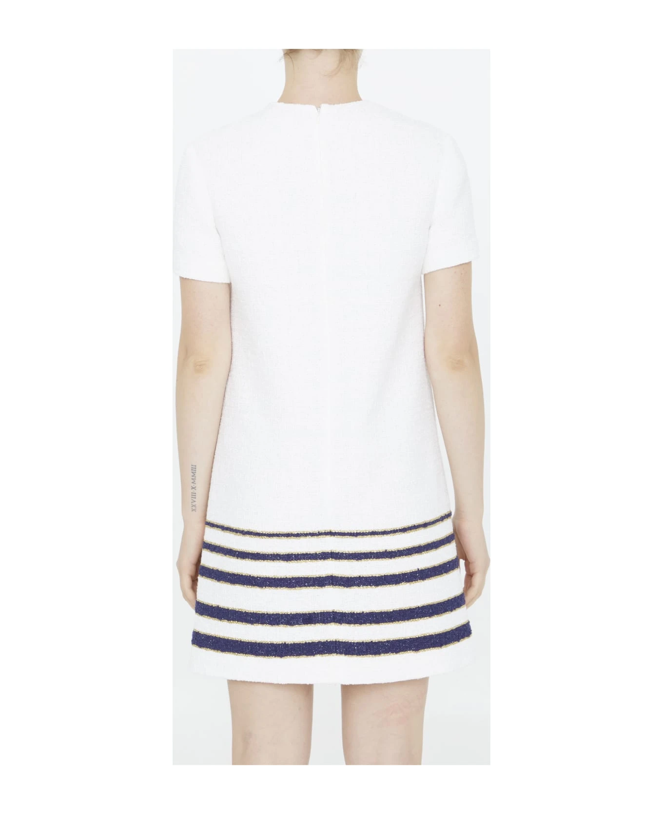 Valentino Garavani Mariniere Tweed Short Dress 6 Valentino Garavani Mariniere Tweed Short Dress - Image 4