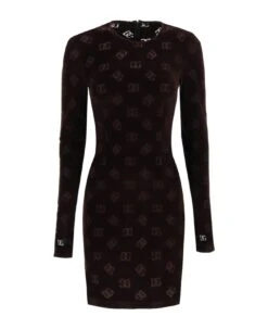 Dolce & Gabbana Monogram Chenille Dress