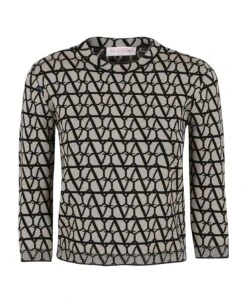 Valentino Garavani Light Wool/toile Iconographe Sweater