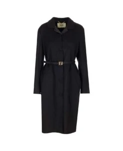 FENDI Wool Coat With Belt