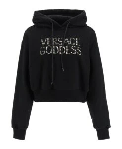 Versace Studded Logo Hoodie