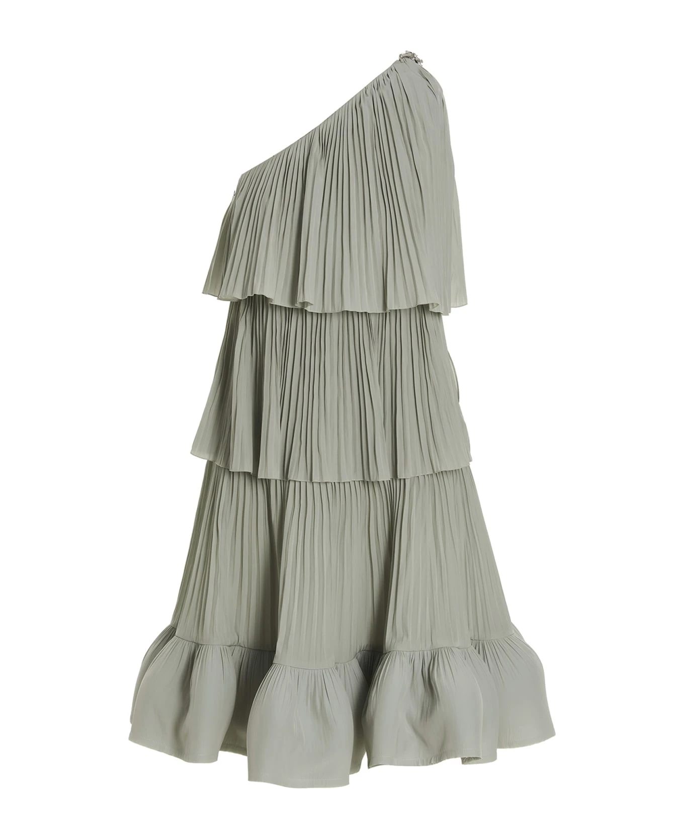 Lanvin Pleated Flounced Dress 3 Lanvin Pleated Flounced Dress