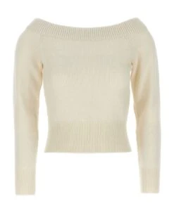Alexander McQueen Off-shoulder Sweater
