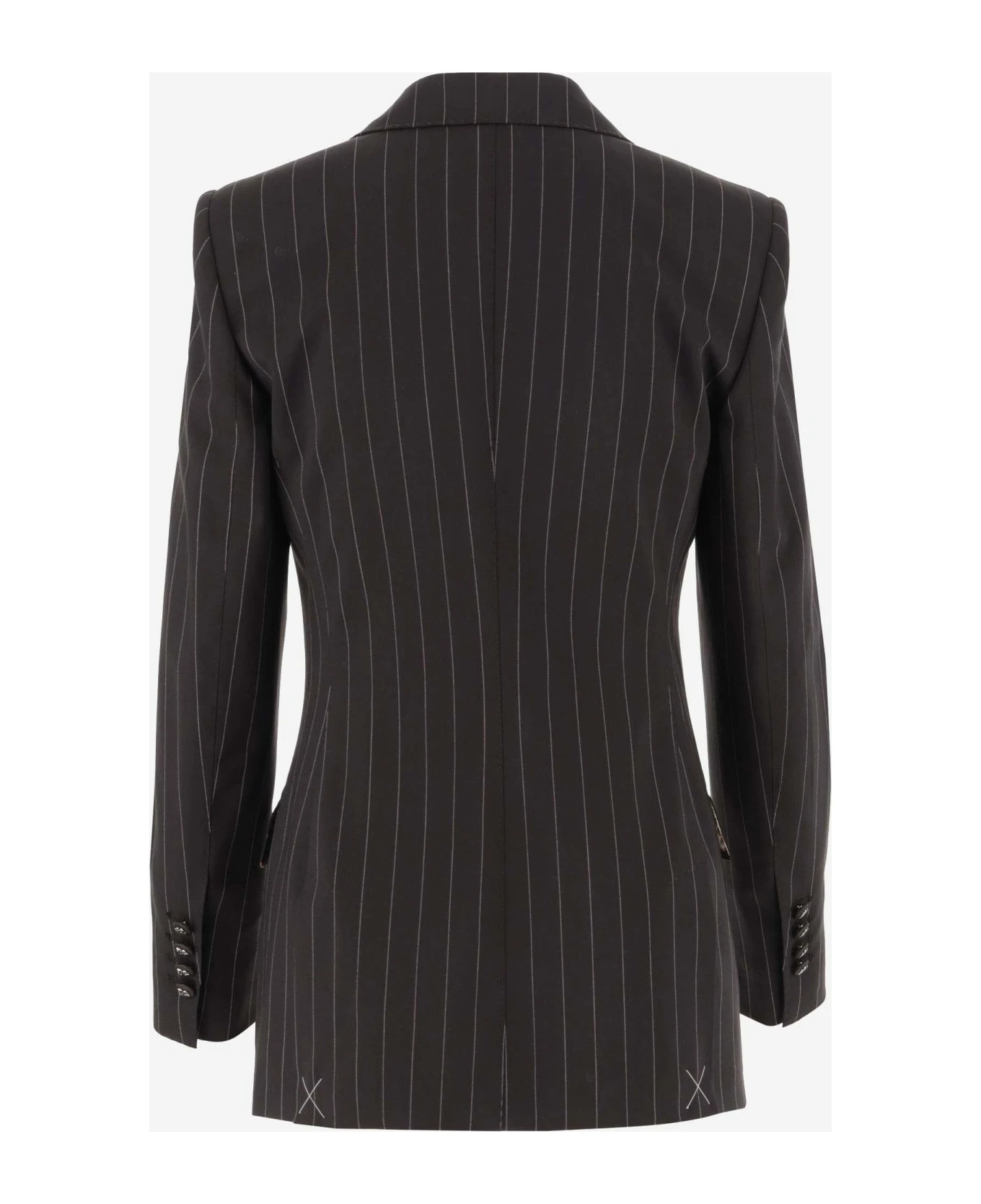 Dolce & Gabbana Stretch Wool Pinstripe Jacket 4 Dolce & Gabbana Stretch Wool Pinstripe Jacket - Image 2
