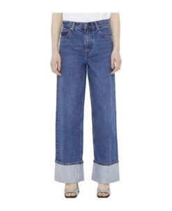 ALEXANDER WANG Denim Jeans With Crystals