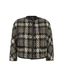 Alexander McQueen Hybrid Tweed Cocoon Jacket