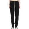 Berlin Drawstring Black Cotton Jersey Jogger - Berlin Drawstring