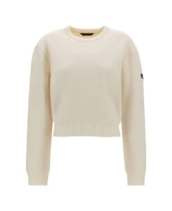 Balenciaga Crewneck Sweater Wool Double Face Knit