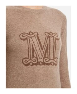Max Mara Pamir Crewneck Logo Sweater -Femme Mode Shop 9489b80dd54ff8d697da0af601f69624