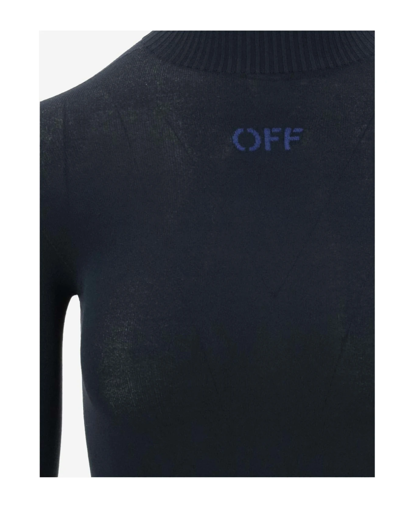 Off-White Stretch Viscose Jersey Dress With Logo 5 Off-White Stretch Viscose Jersey Dress With Logo - Image 3