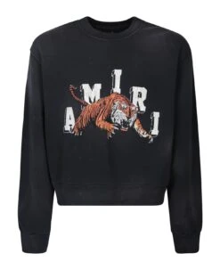 Amiri Tiger Black Sweatshirt