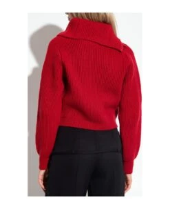 Jacquemus Asymmetric Mock-neck Sweater -Femme Mode Shop a238d0a80f1aba64ffc9ae7753a26de1