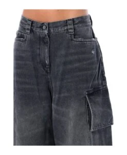 Palm Angels Wide Denim Jeans -Femme Mode Shop a3ab5973968bad71c4526d2e166d0d45