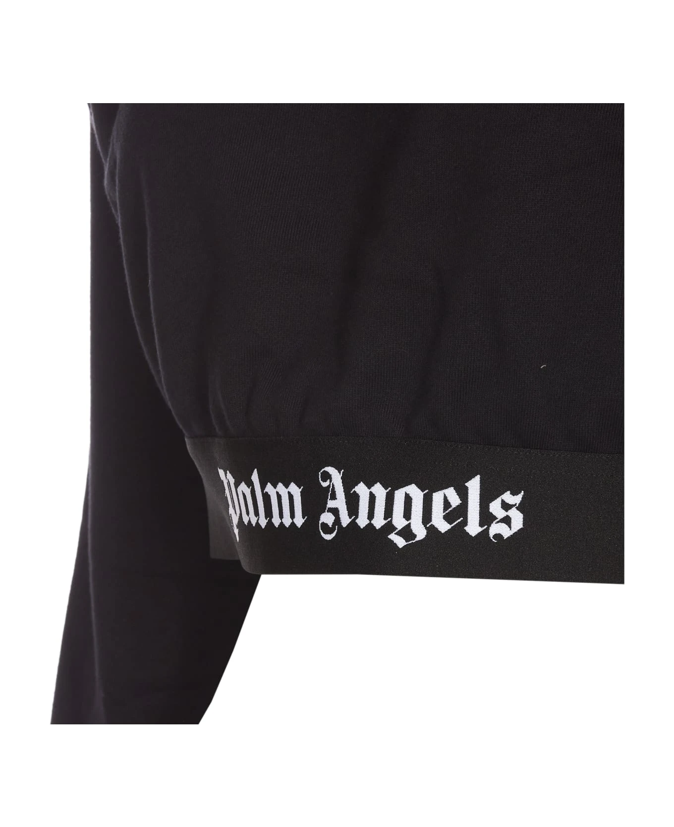 Palm Angels Logo Cropped Zip Hoodie 5 Palm Angels Logo Cropped Zip Hoodie - Image 3