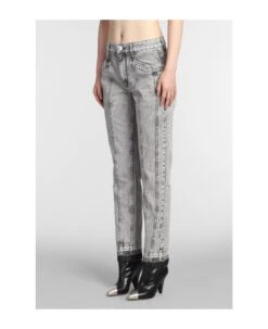 Sulanoa Jeans In Grey Cotton -Femme Mode Shop a6146f65a25e2cff5c82341938715a0d