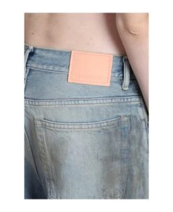 Acne Studios Jeans In Cyan Cotton -Femme Mode Shop a6bfd3aa24d87a888e407eb27d28756c